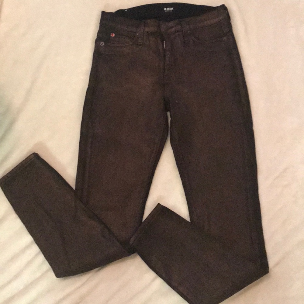 Hudson Mid-rise Super Skinny stretch jeans